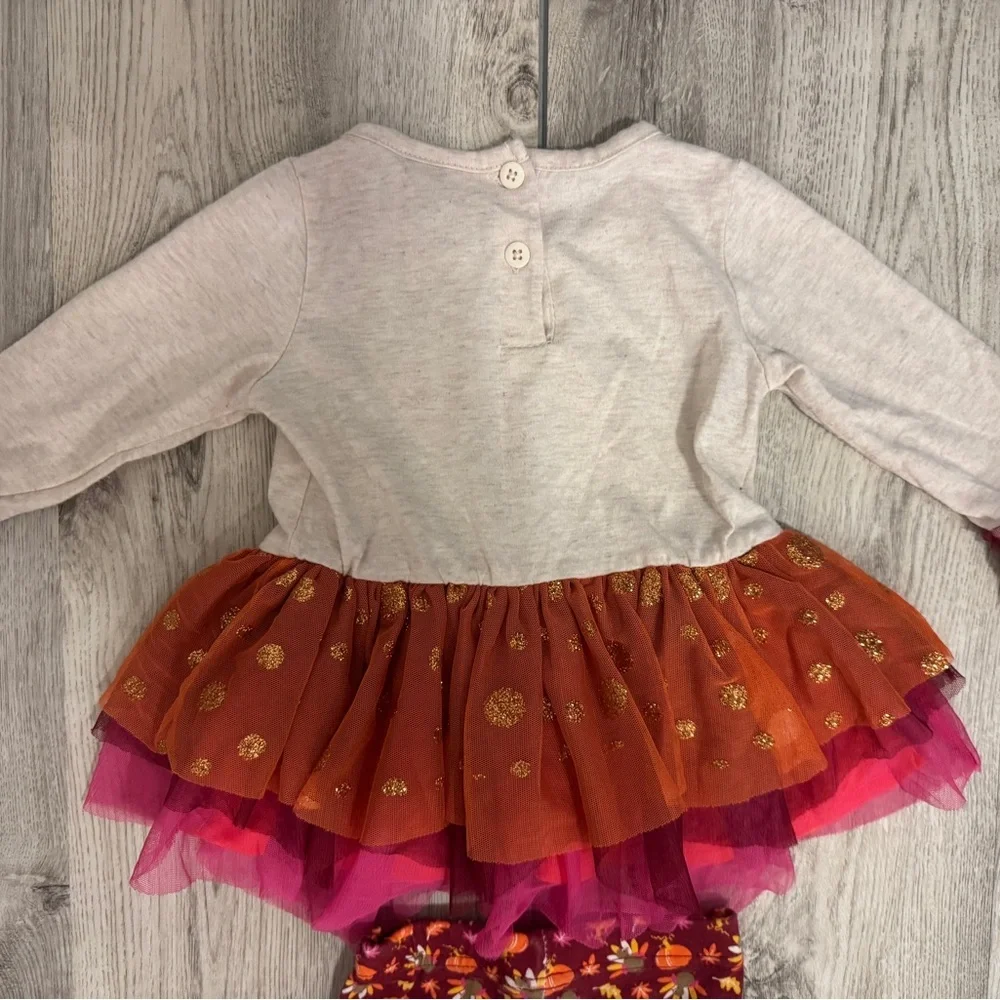 Little Lass Turkey Thanksgiving Tutu Set